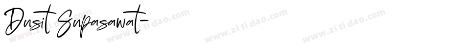 Dusit Supasawat字体转换